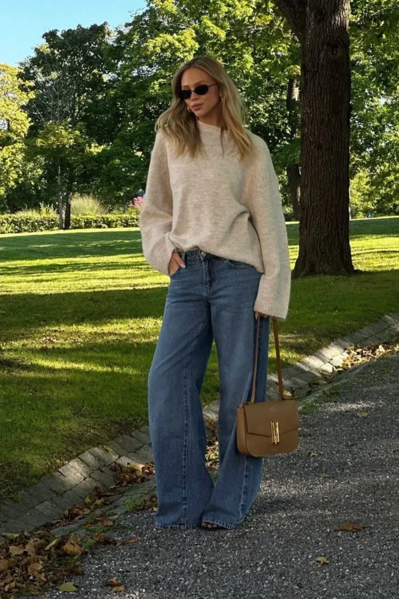 Chunky Sweater Contrast