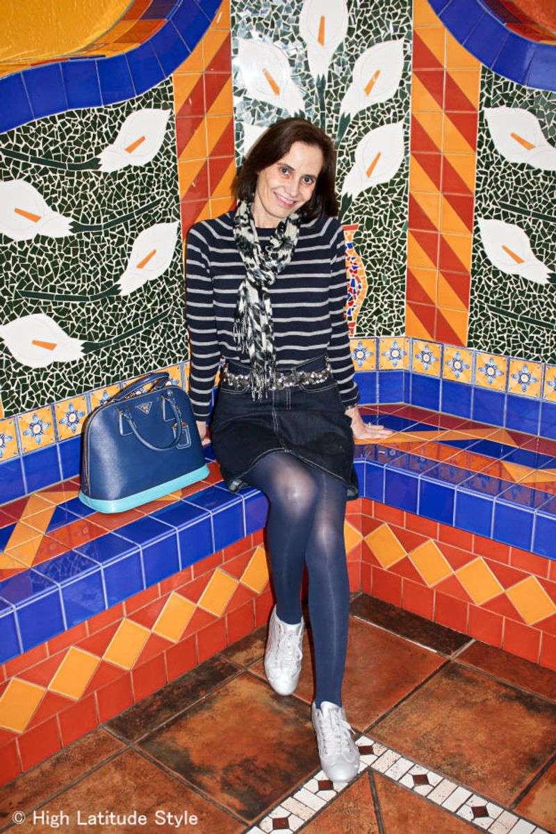 Mistake #8: Clashing Dress Patterns with Sneakers