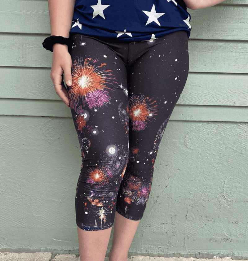 Firework Patterned Leggings