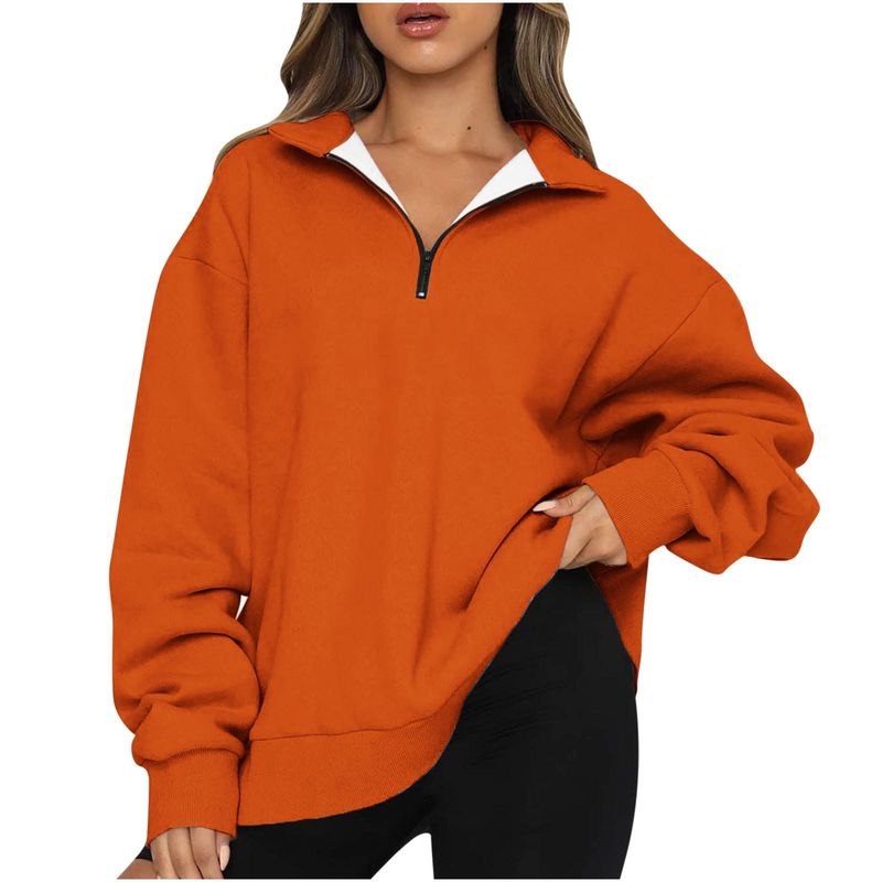 Oversized Quarter-Zip Pullovers