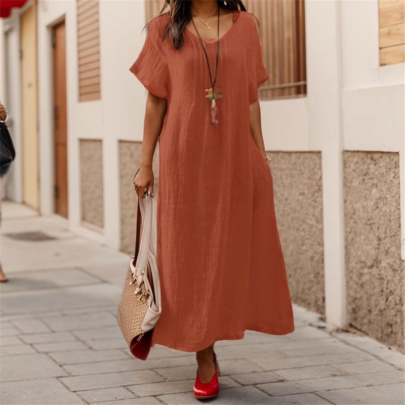 Flowy Maxi Dresses With Pockets