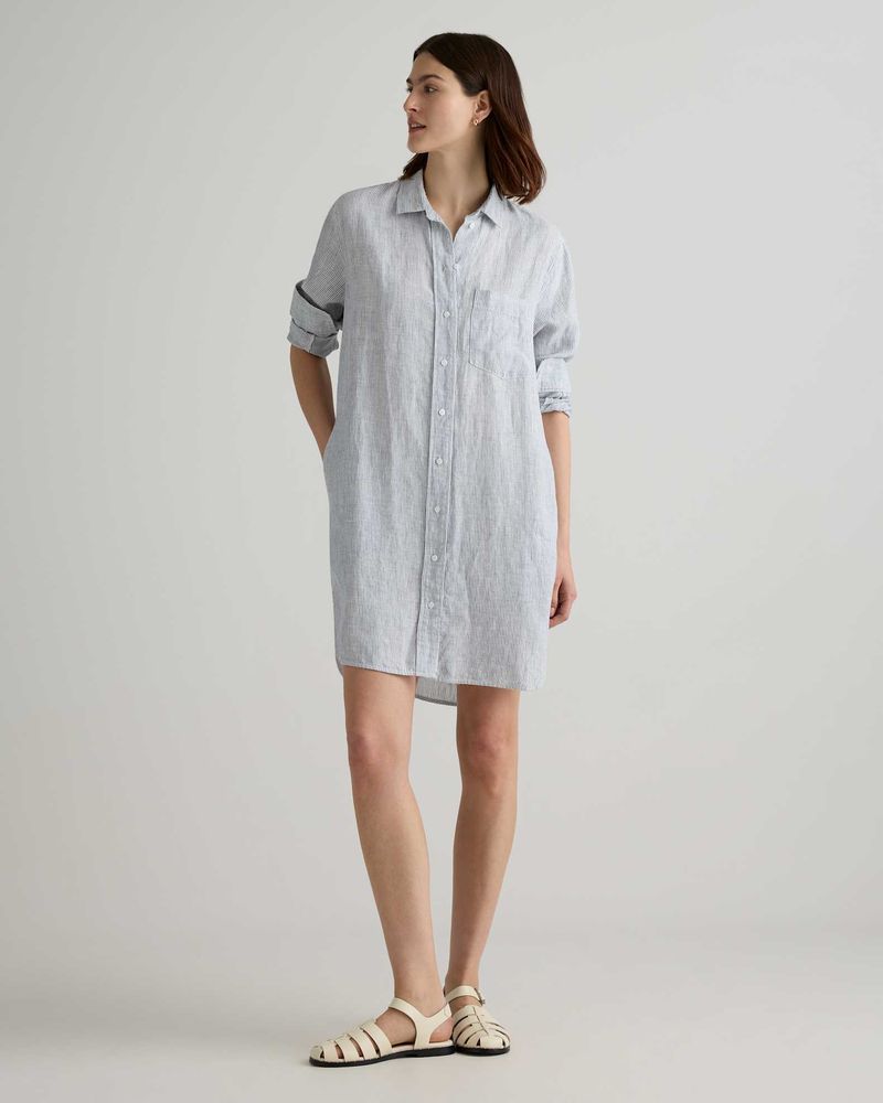Breezy Linen Shirt Dress