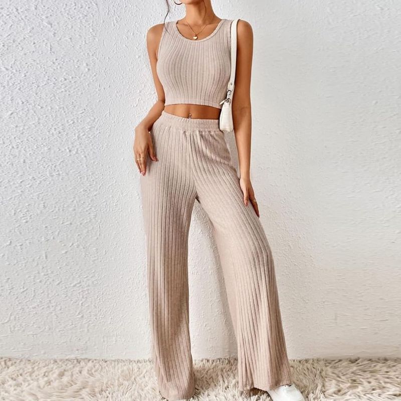 Ribbed Knit Lounge Set