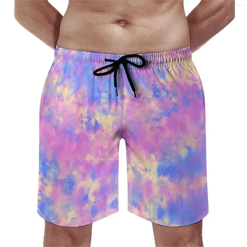 Tie-Dye Linen Shorts