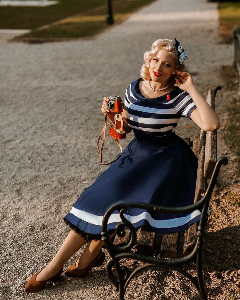 Nautical Striped Cotton Swing