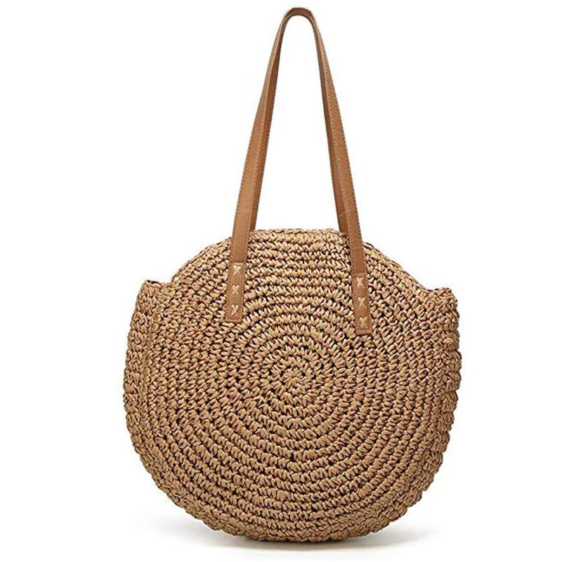 Rattan Circle Bag With Room To Spare