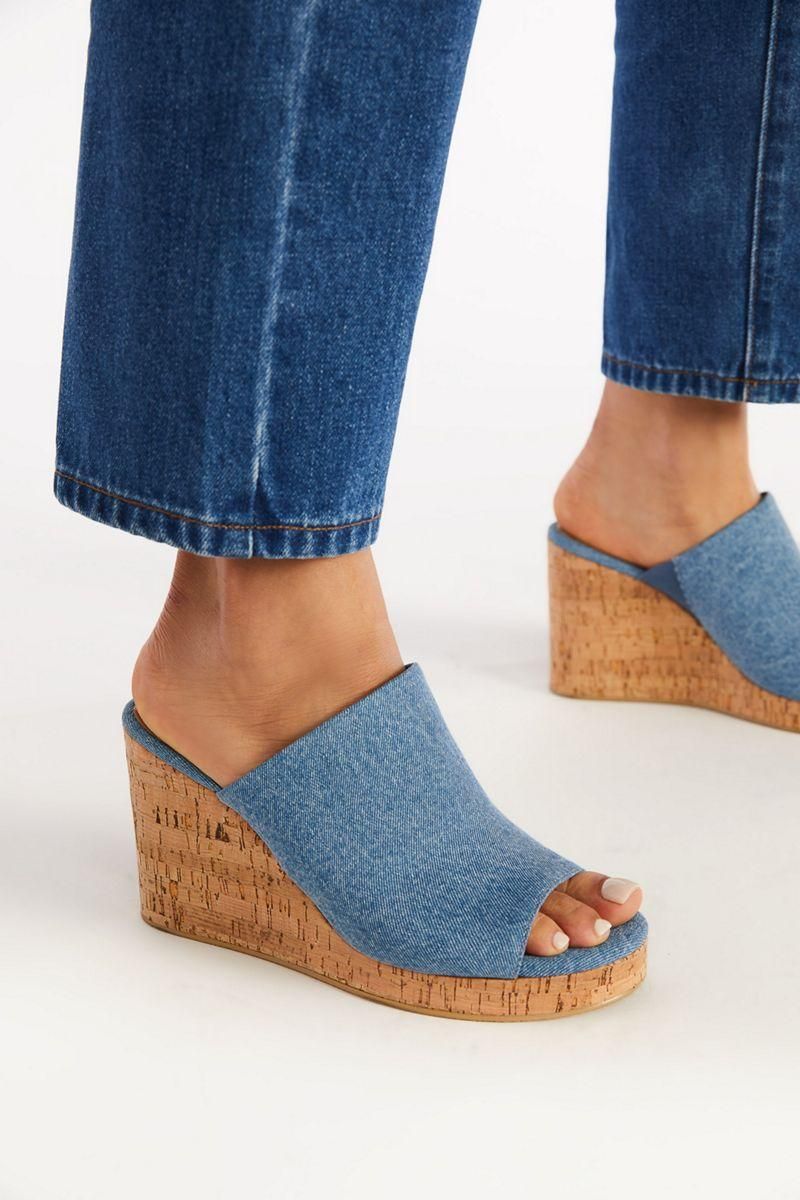 Cork Wedge Sandals