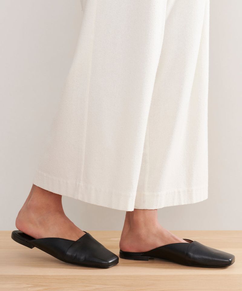 Sleek Leather Mules Instead