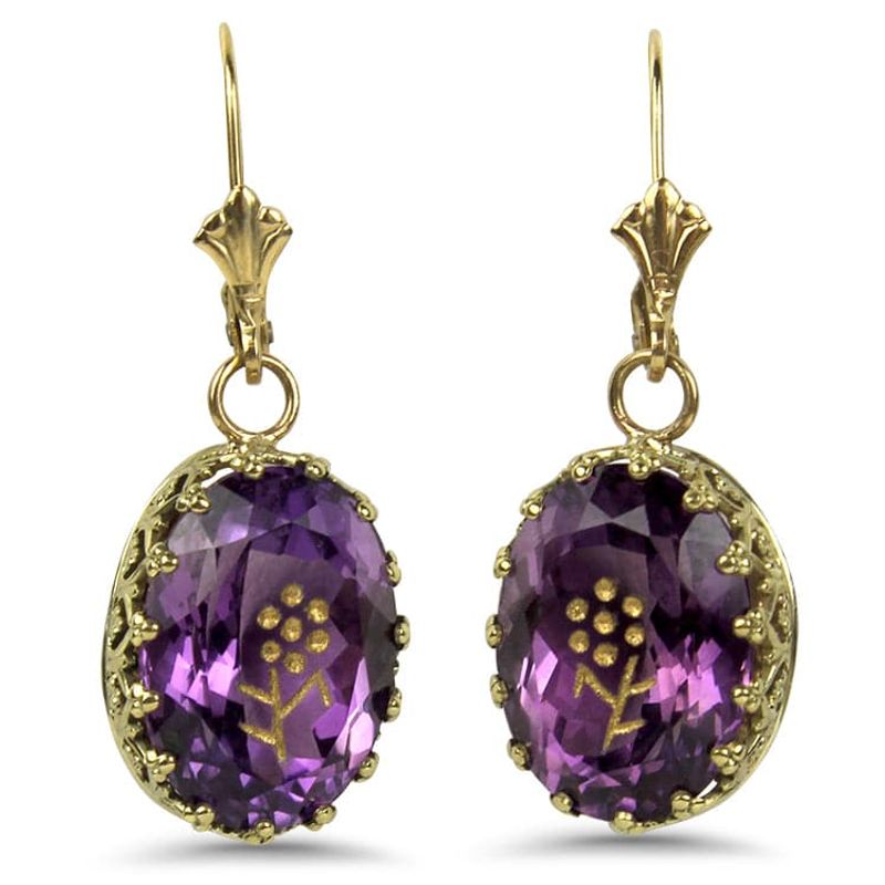 Amethyst Aura Earrings
