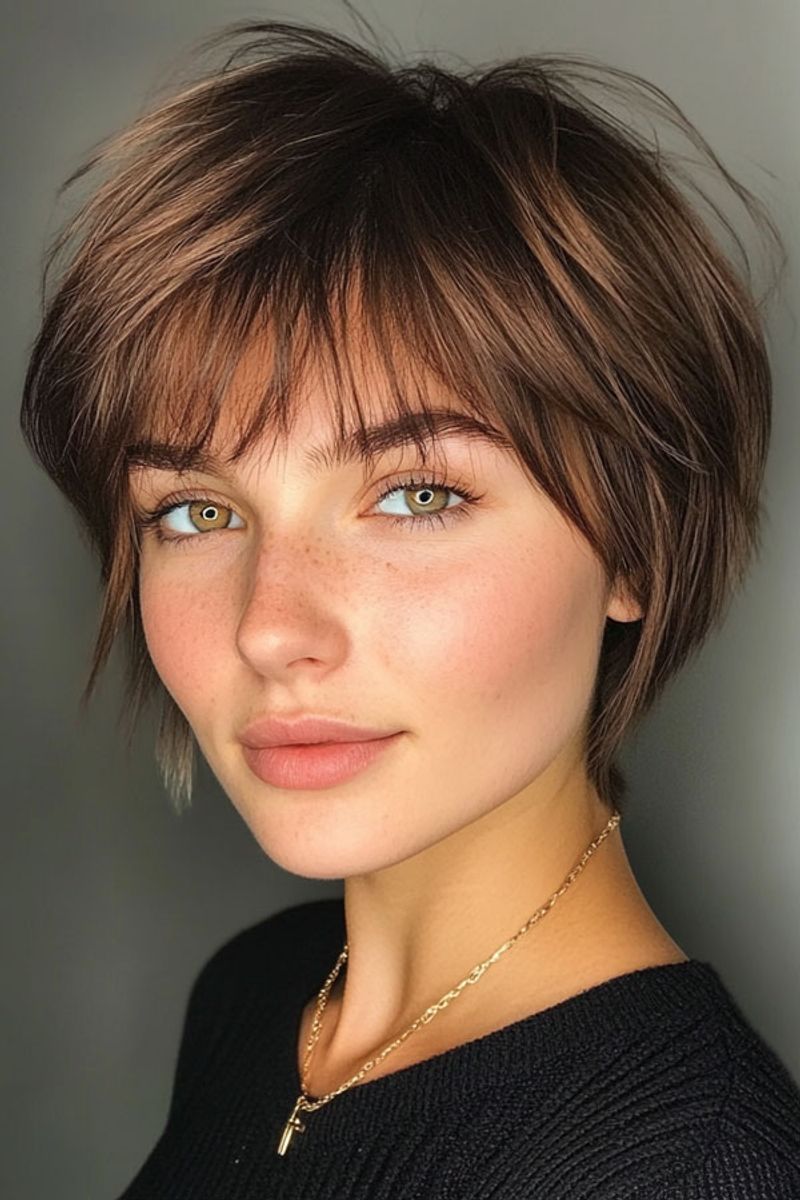 Choppy Crop with Textured Fringe