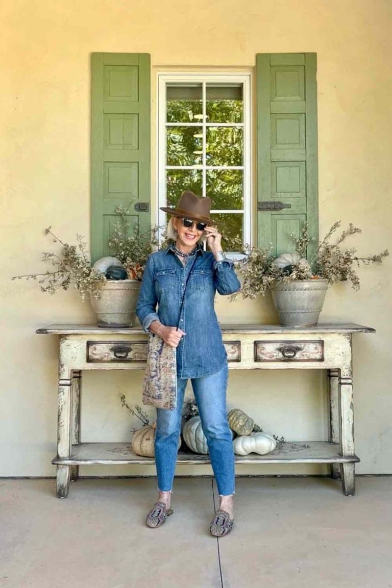 Denim Shirt and Loafers