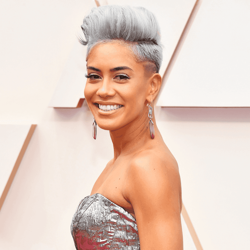Silver Faux Hawk