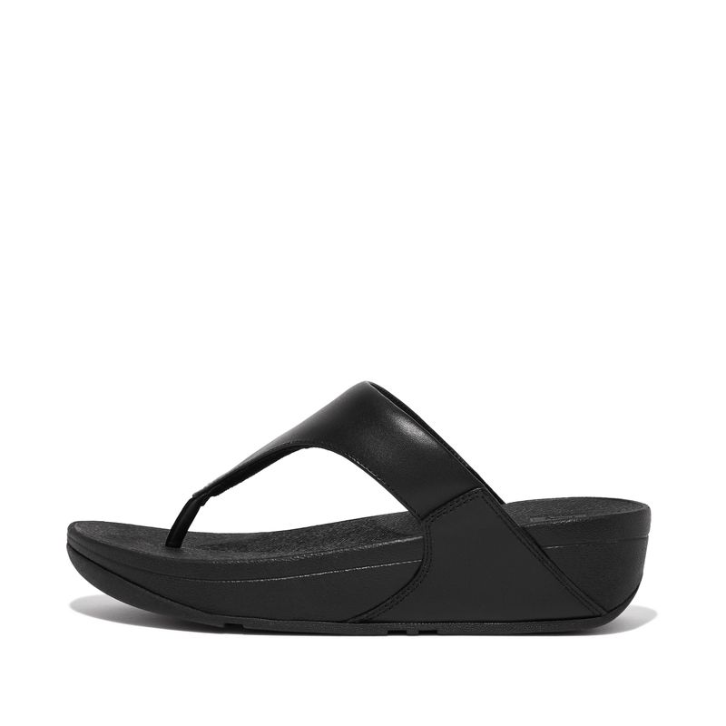 FitFlop Lulu Leather Toe-Post Sandals