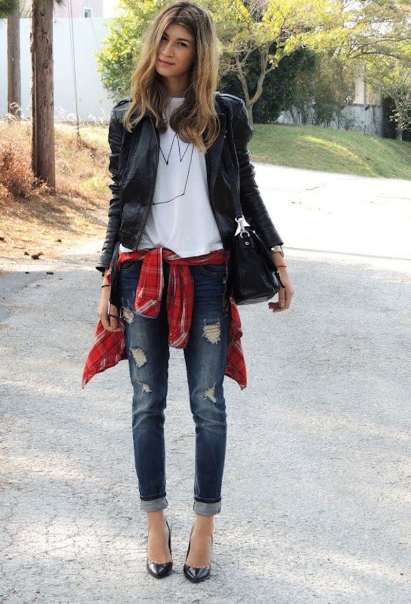 Jacket Around Waist