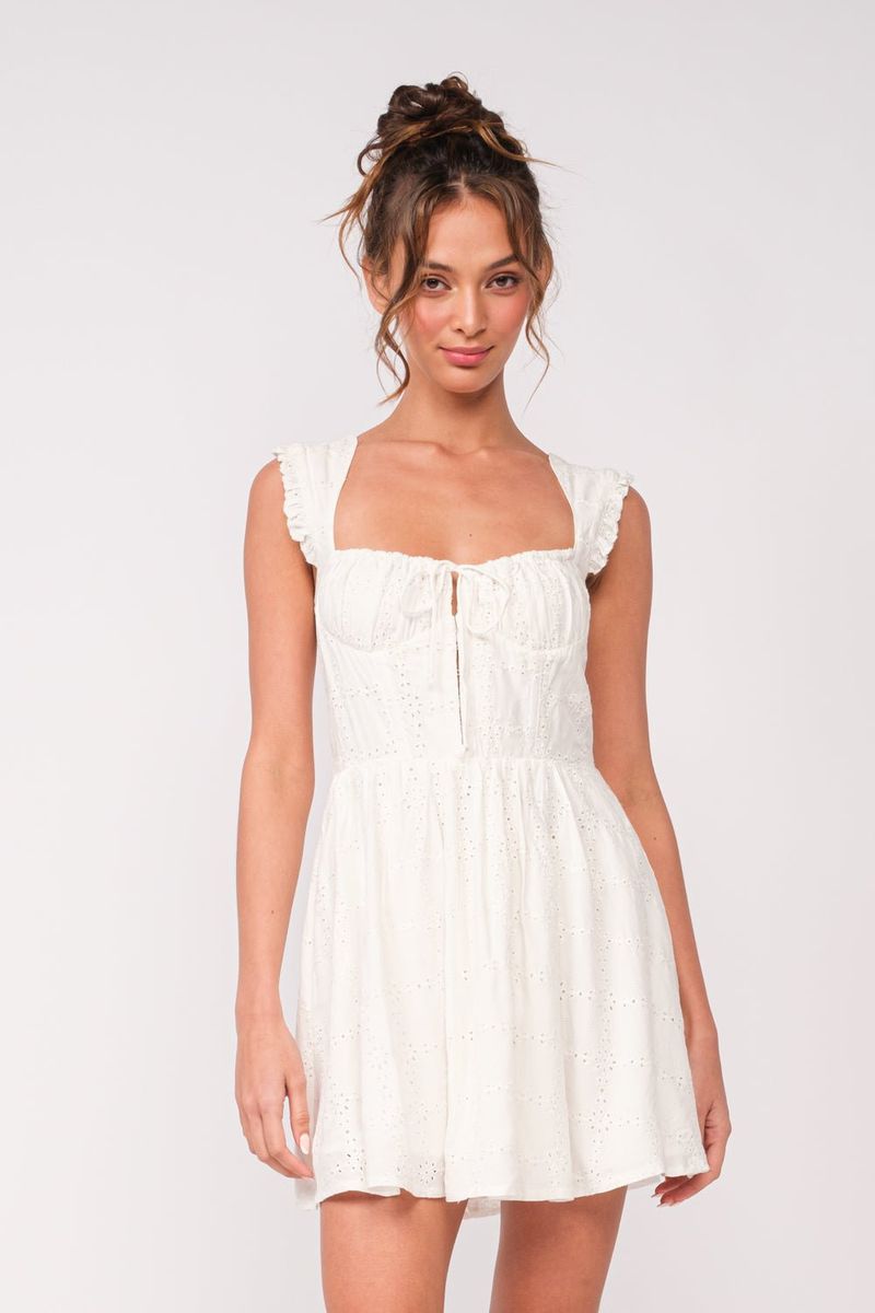 Gauzy White Eyelet Sundress