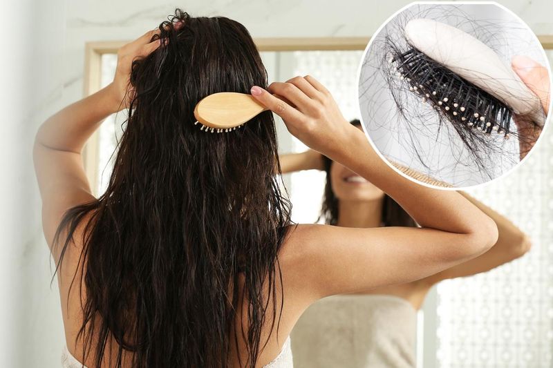 Brushing Wet Hair Roughly