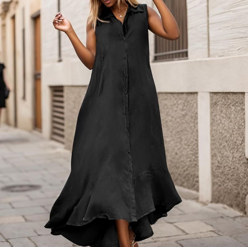 Linen Maxi Dress