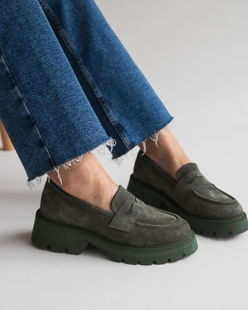 Bulky Suede Loafers