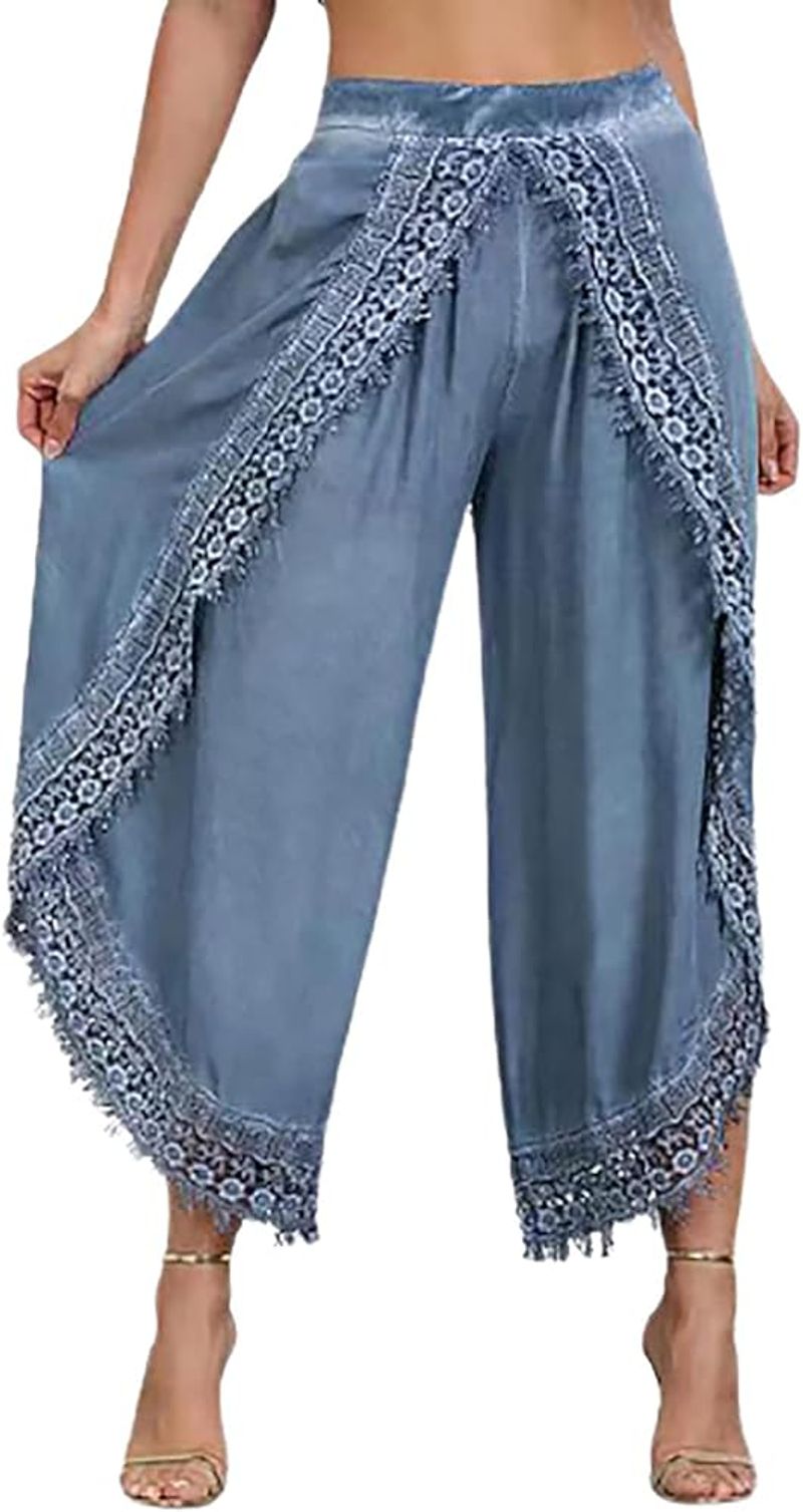 Silky Palazzo Capris