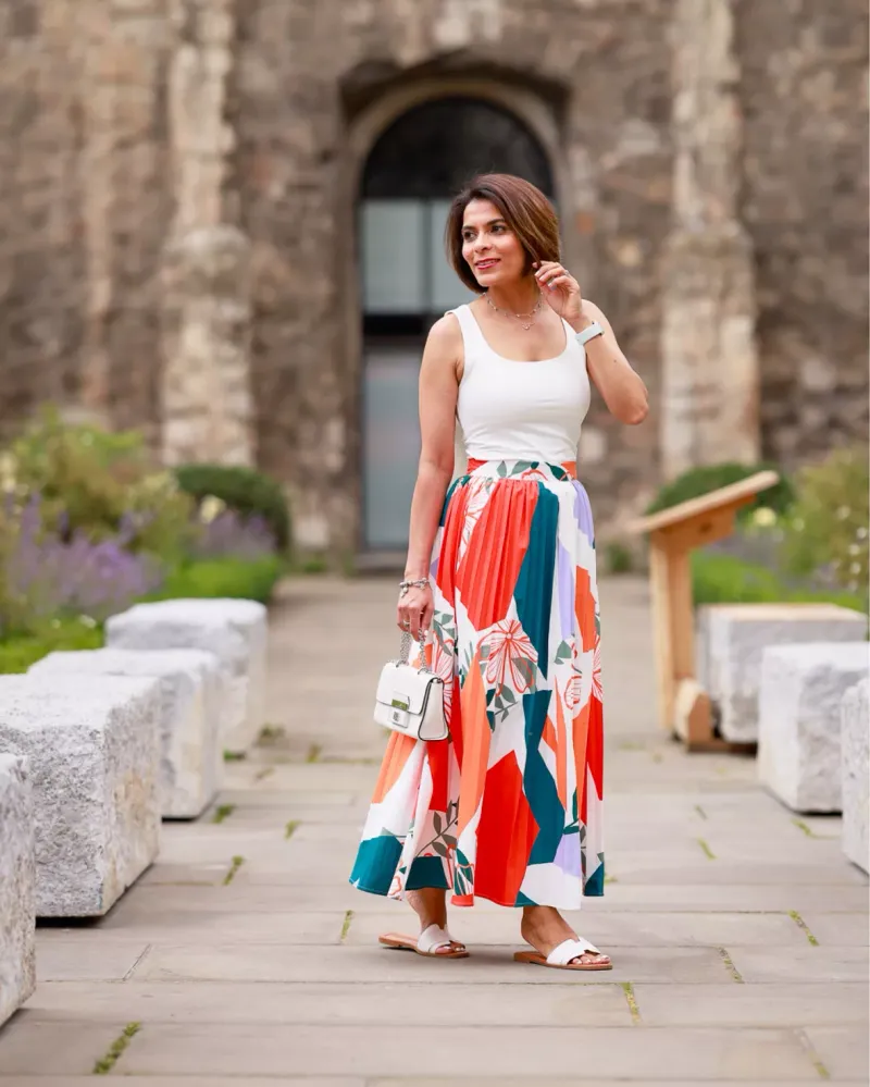 Flowy Maxi Skirt with Tank