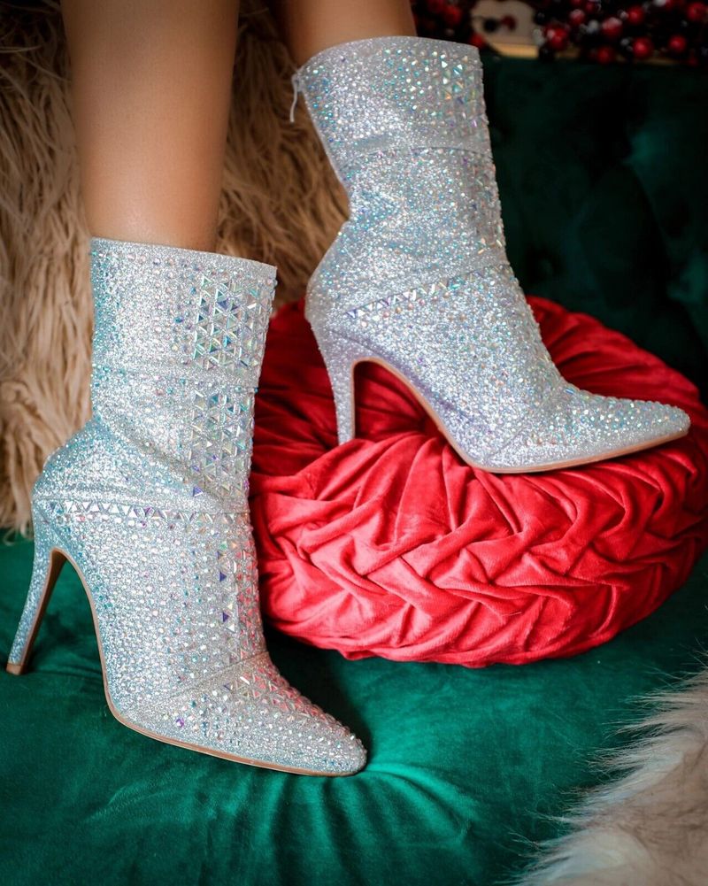 Heavily Embellished Boots