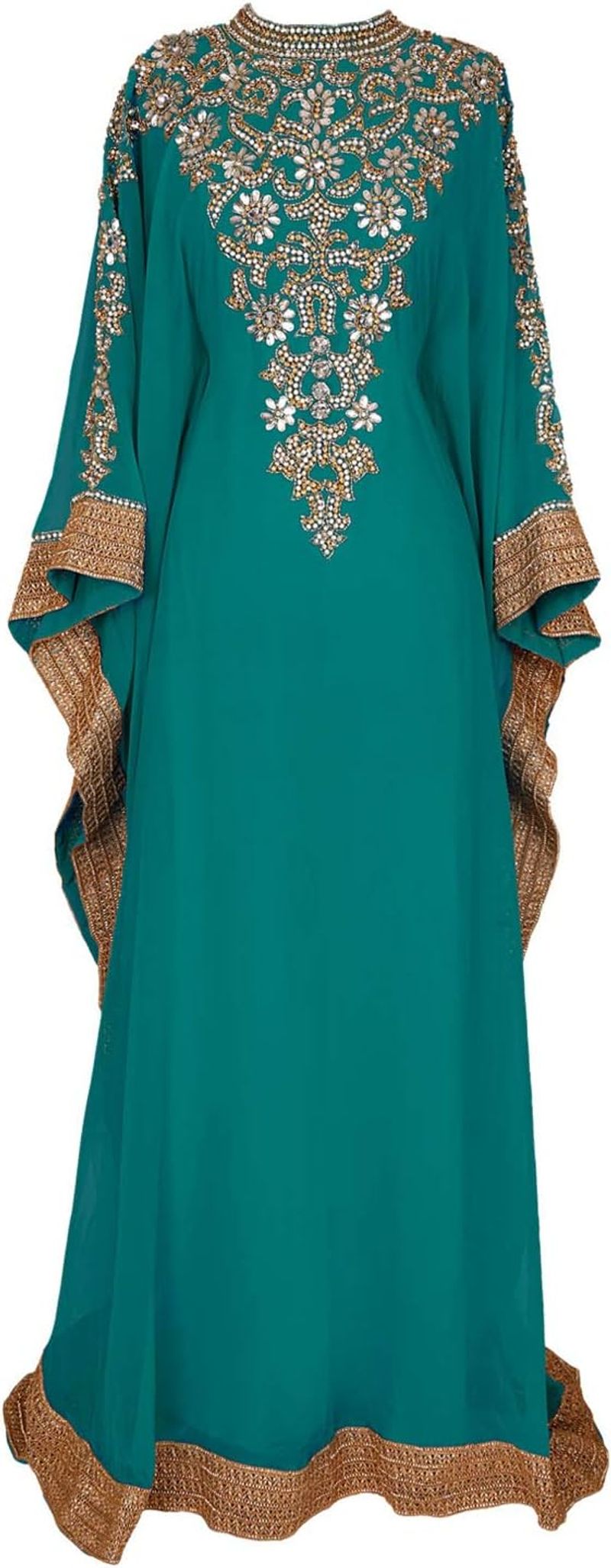 Emerald Peacock Embellished Tunic