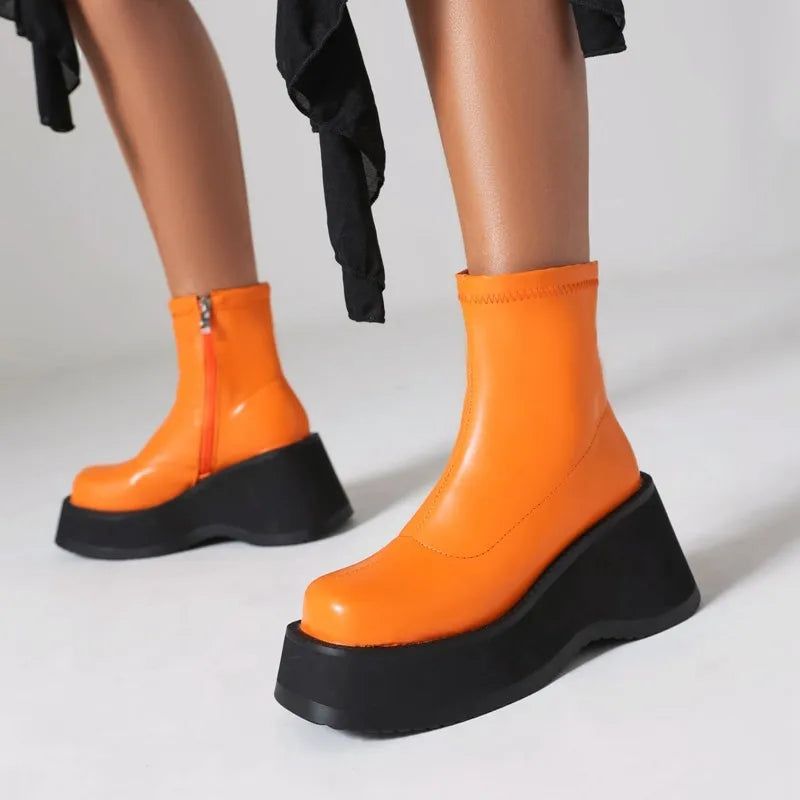 Bold Orange Platforms