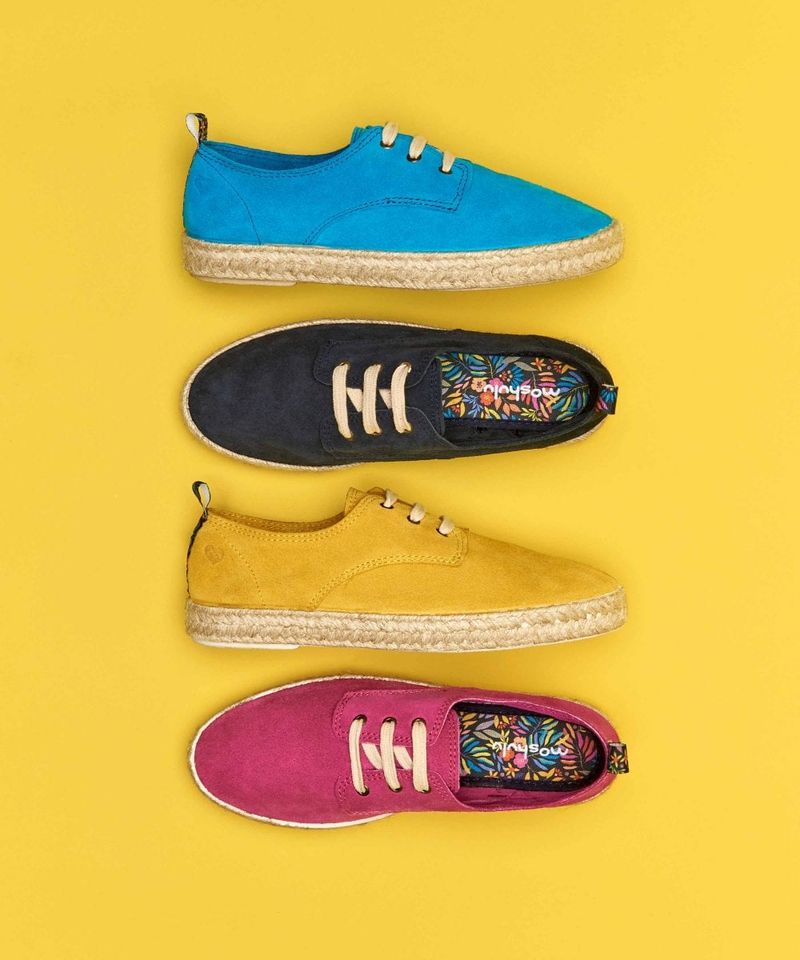 Turquoise Tights with Yellow Espadrilles