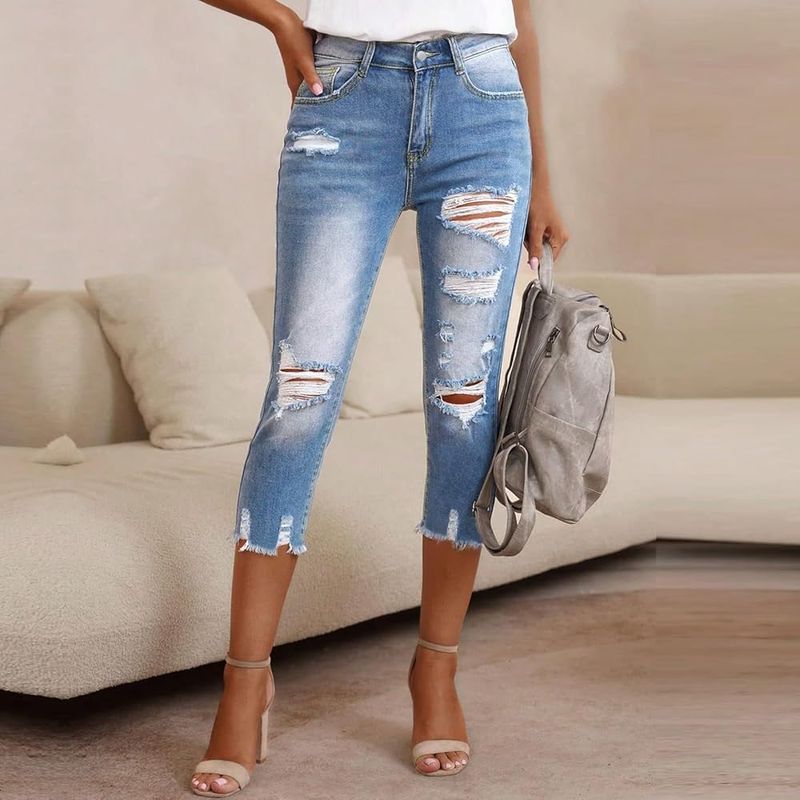 Distressed Denim Edge