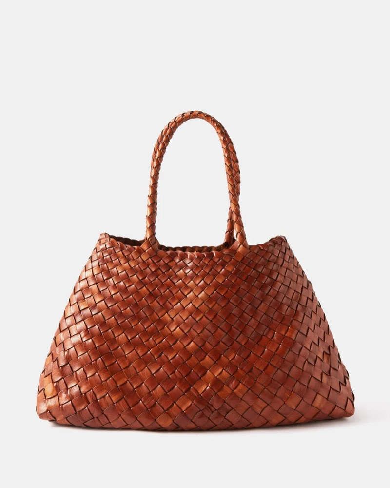 Dragon Diffusion Woven Leather Tote
