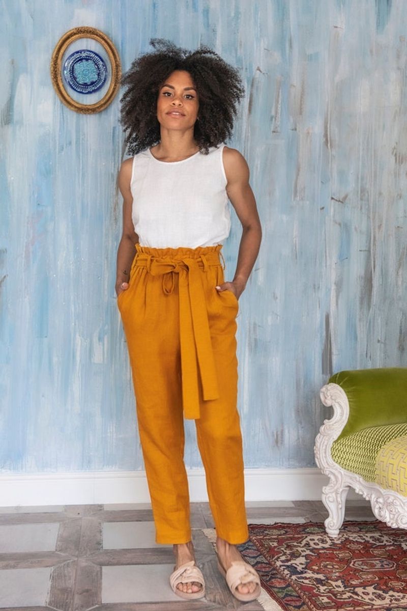 Paper Bag Waist Pants