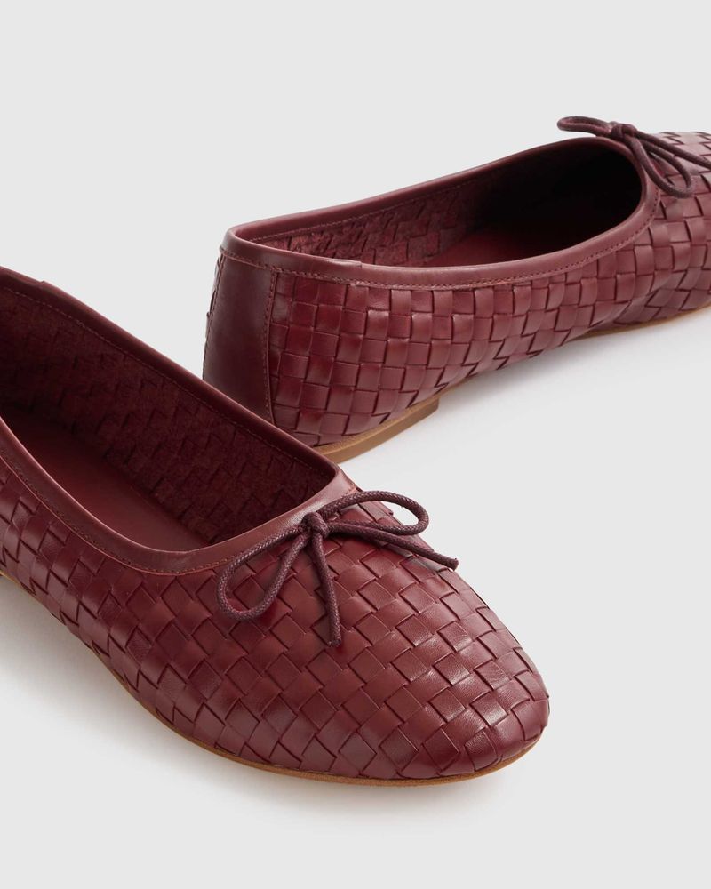 Woven Leather Flats