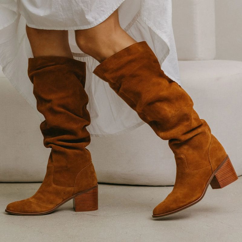 Slouchy Suede Boots