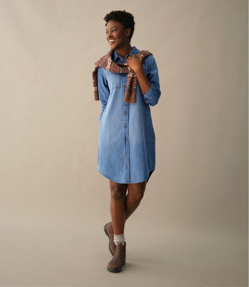 Chambray Shirt Dress