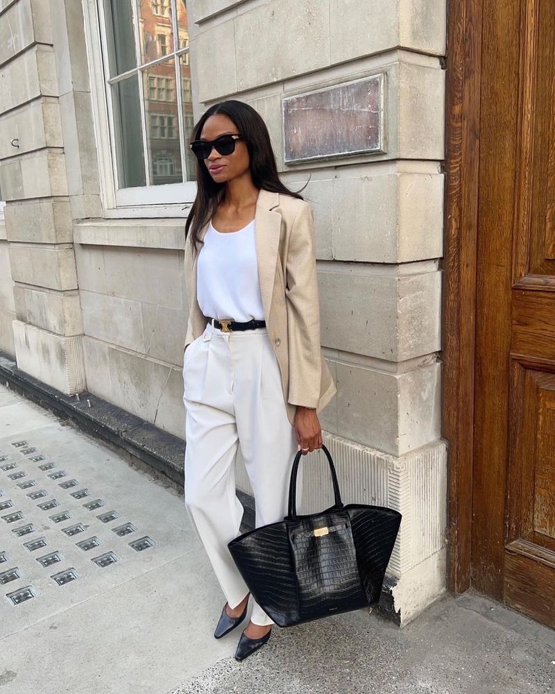 Soft Blazer with T-Shirt Dress