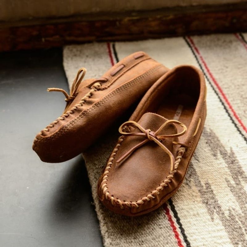 Padded Leather Moccasins