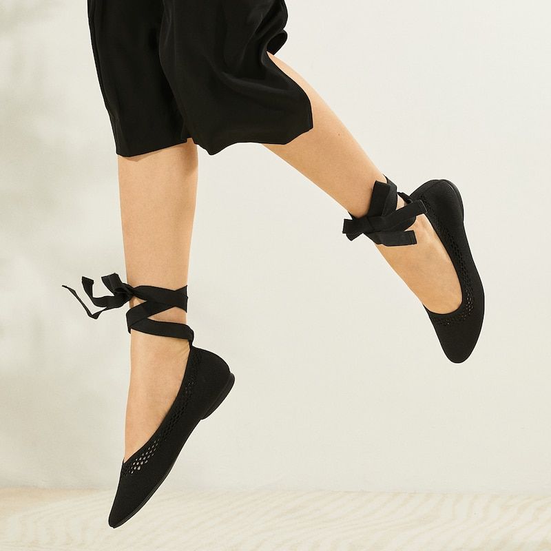 Ankle-Wrap Flats