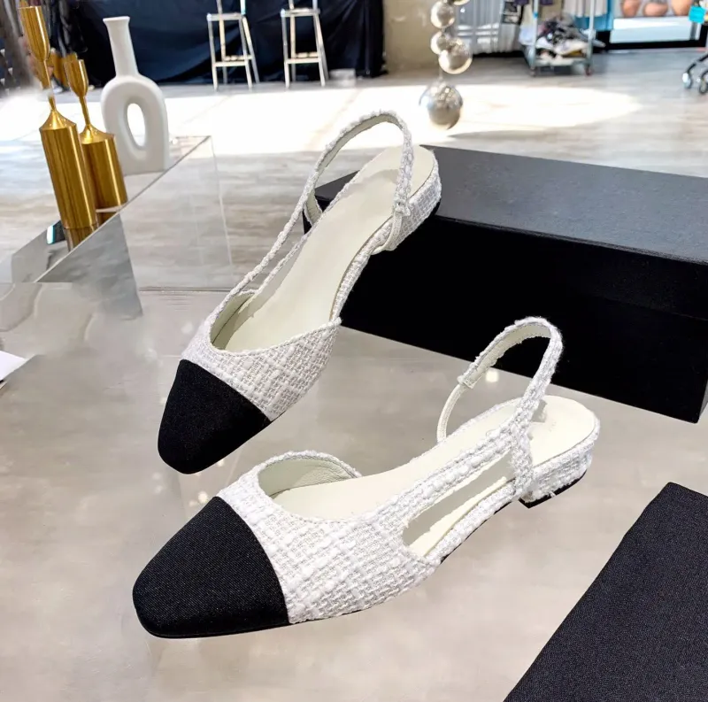 Two-Tone Slingback Pumps