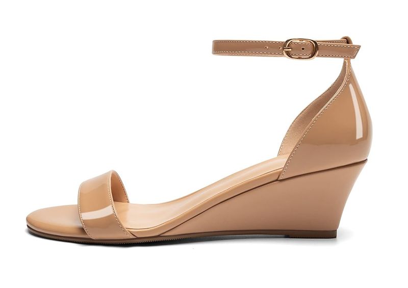 Minimalist Nude Wedges