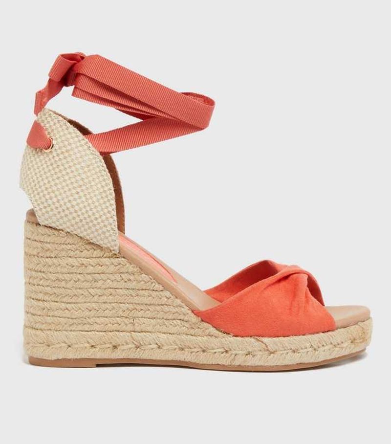 Coral Tights with White Espadrilles