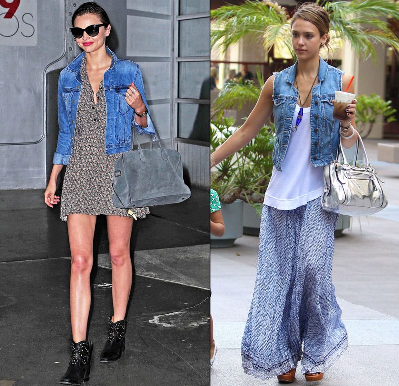 Throw on a Denim Jacket for Cool Evenings