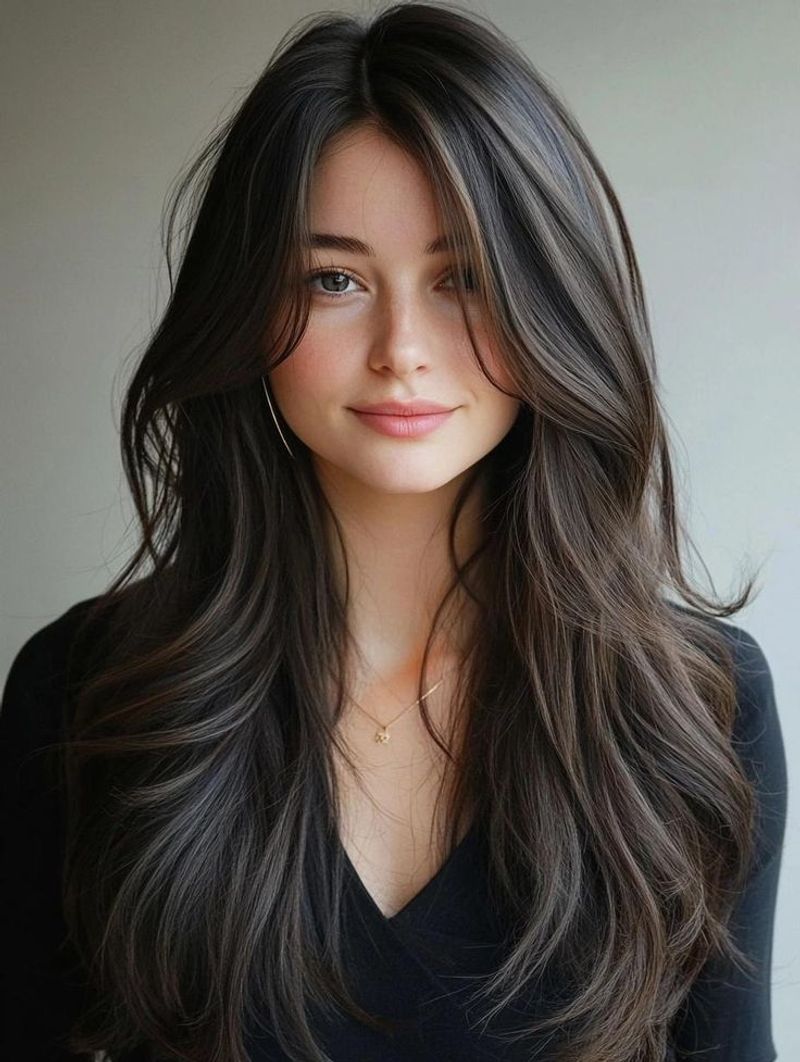 Long Layers with Face-Framing Pieces