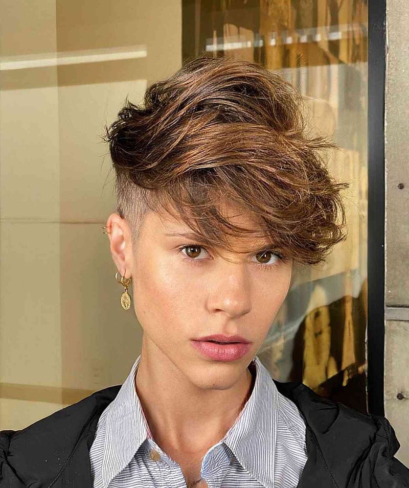 Undercut Pixie with Long Crown