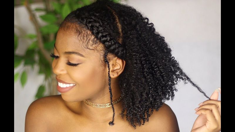 Half-Up Crown Braid