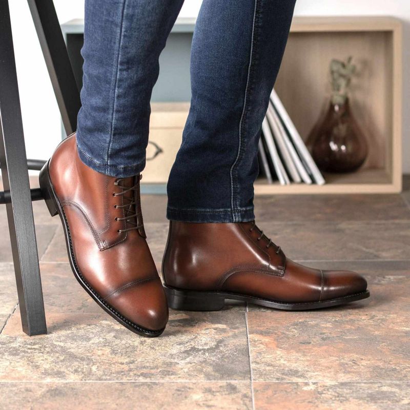 Cap-Toe Dress Boots