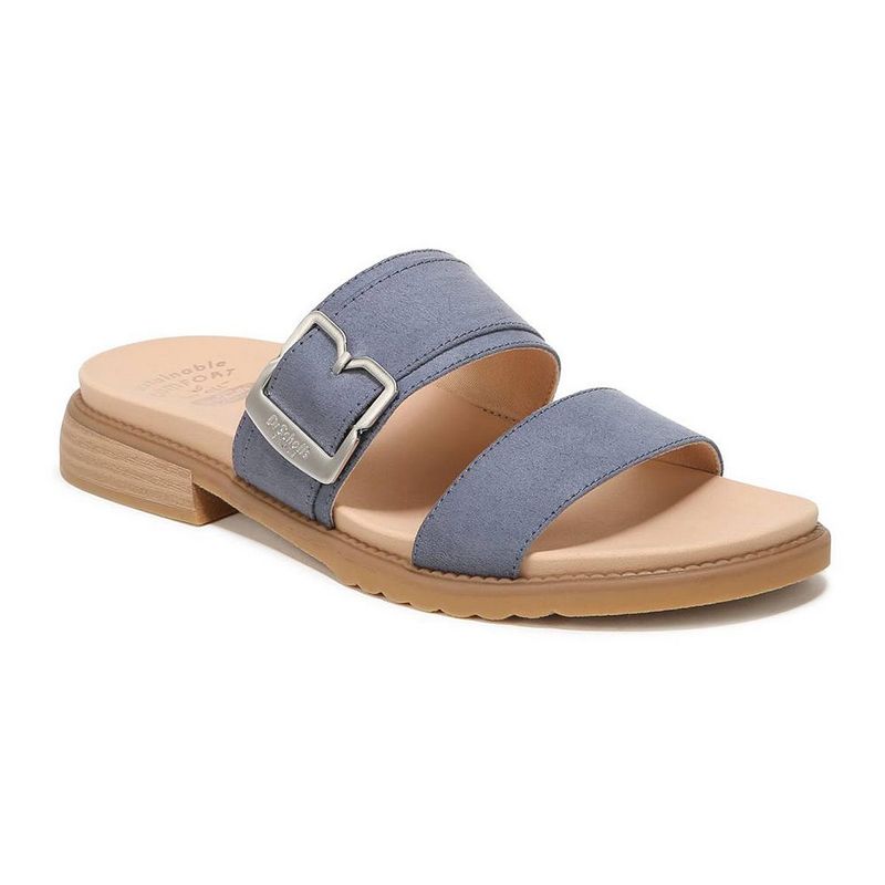 Microsuede Slide Sandals