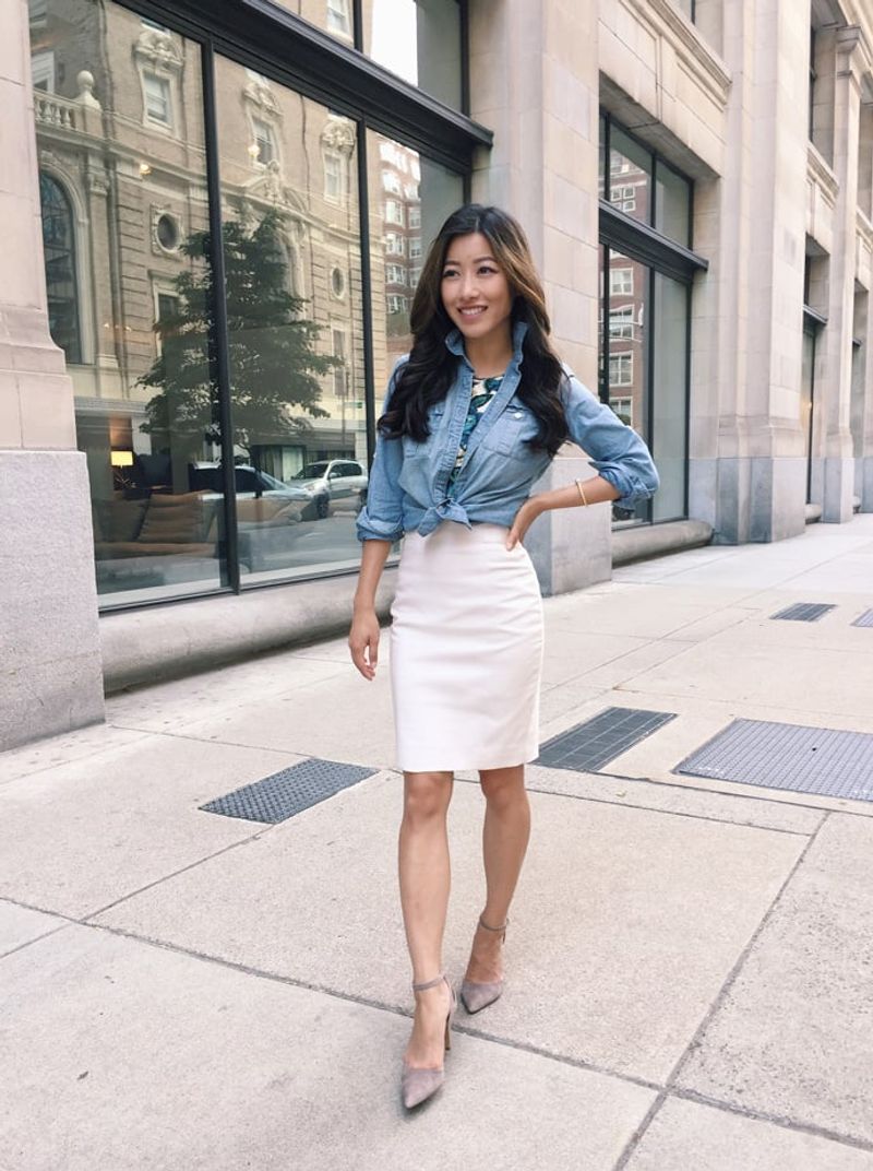 Denim Shirt Contrast