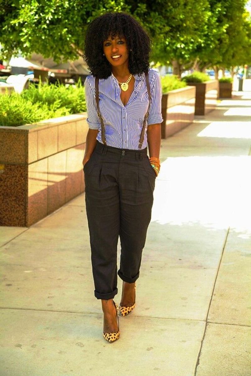 Pleated Shorts with Suspenders