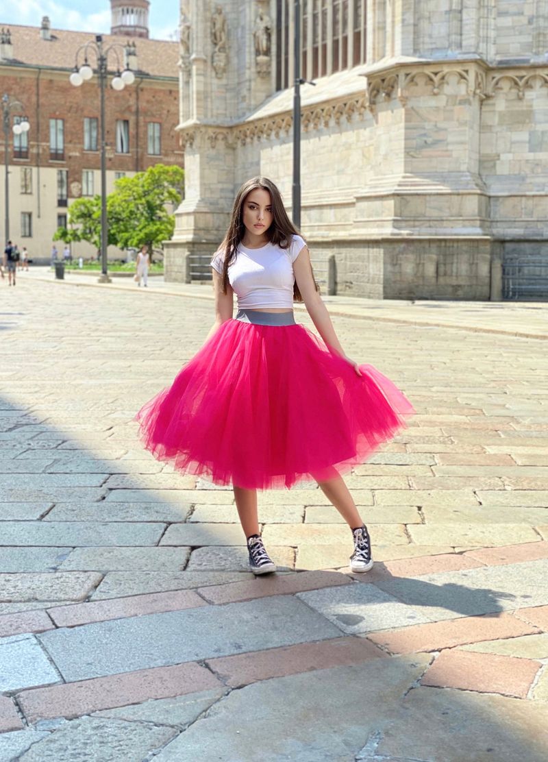 Tulle Skirt + Simple Tee Surprise