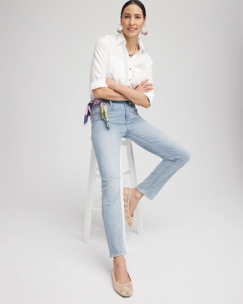 Chico's So Slimming Girlfriend Ankle Jeans